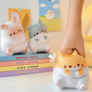 Soft PU Slow Rebound Cartoon Cat Pop Fidget Toy, 1PC Adorable Squeeze Ball, Stress Relief for Kids Adults, Halloween Christmas Gift