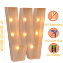 91.5CM DIY Name Giant Led Light Letter Frame Box Wedding Valentine's Day Party Decoration Anniversary Baby Shower Birthday Decor