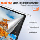 SucceBuy Electric Motorized Projector Screen 100/120 inch 16:9 4K 1080 HD Wall Mount Movie Screen for Family Home Office Theater
