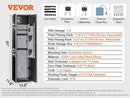 VEVOR 3-8 Rifles Gun Safe with Digital Keypad & Lock Gun Storage Cabinet with Removable Storage Shelf for Home Long Gun Pistols