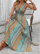 New Summer Beach Dress Vestidos Para Mujer Printing Dresses Fashion Suspenders Dress Party Dresses Clothing Long Dresses