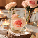 6/12 pcs Glass Cylinder Vases Clear Flower Vase Glass Hurricane Floating Candle Holder for Table Centerpiece Wedding Home Decor