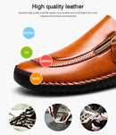 Handmade Leather Men Shoes High Quality Men Loafers Comfortable Soft Sole Walking Shoes Hot Sale Moccasins Men Driving Shoes New