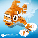 Knew Built Lantern fish So On Marine Animal Series Building Blocks Toys - Perfect for Kids,Gift Educational Ocean World Toy Set