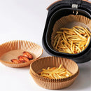 Air Fryer Disposable Paper Liner Oven Pad Vegetable Parchment Air Fryer Baking Accessories Dessert Plates Eco-Friendly Holders