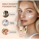 2pcs Waterproof Color Changing Foundation 4 in 1 SPF 30 Hydrating Long Lasting Brightening Concealer Coverage Makeup