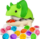 Montessori Educational Toys Smart Egg Shape Matching Easter Eggs Sorting Stacking Toy Games For Baby Kids Development 2 3 4 Year