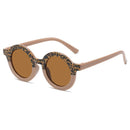 New Children's Sunglasses Korean Edition Girls' Round Frame Sunglasses Personalized Baby Sunscreen Sunglasses Fashion Versatile