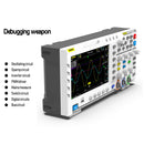 FNIRSI 1014D Portable Digital Oscilloscope Osciloscopio Digital Multimeter 100MHz*2 2 In 1 Dual Channel Input Signal Generator