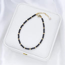 3MM Naturnal Stone Beads Bracelets For Women on Hand Luxury Jewelry Sets  Wholesale Bangle  Party Gift Tourmaline  Handwork