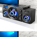 3D Hifi Stereo USB Active Bluetooth Speaker Computer Multimedia RGB Subwoofer AUX, USB, TF Suitable for TV, Computer Audio