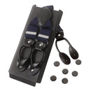Vintage 3.5 Cm Wide Black Leather Suspenders Men Leather Button Suspenders Pant Braces Male Wedding Unisex Wear
