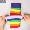 Fashion Sports Headband and Wristband Towel Set Cotton Sweatband Wrist Band Bracers for gym Cycling Basketball Tennis Head band