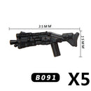 MOC Medieval Accessories Building Blocks Military Soldiers Shoulders Armor Blaster Helmets Weapons War Bricks Children Toys B038