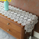 Luxury Christmas Flower Embroidery bed Table flag Runner cloth cover Coffee dining tablecloth party home Wedding decor