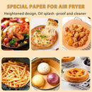 50Pcs Air Fryer Disposable Paper Non-Stick Airfryer Baking Papers Round Air-Fryer Paper Liners Paper Kitchen Accessories