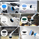 Electric Spin Scrubber Cordless Power Shower Scrubber Cordless Cleaning Brush with 9 Brush Heads for Bathroom Tub Tile Floor