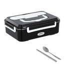 Car Home Dual Use Stainless Steel Electric Lunch Box Food Heater 12V 24V 110V 220V Workplace Picnic Heated Food Warmer Container