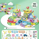 Versatile Electric Rotating Gear Building Block Toys，   Montessori Block Bricks toys  For Children Boys Girl Birthday Gifts