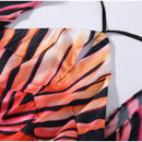 Holiday Loose Striped Long Dress Women Halter Batwing Sleeve Backless Lace Up Chic Party Dresses 2026 Summer Vacation Beach Robe