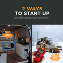 8KW 12V 24V 柴油驻车加热器带遥控器和LCD温控器显示屏，适用于汽车、卡车、房车、船只、巴士