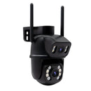 Icsee Black Wifi Surveillance Camera Security Camera Monitor 4K Ultra Hd Security Camera Wifi Waterproof
