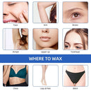 Honey Epilatory Waxing Kit Depilatory Roll on Wax Heater Machine with Refillable Wax Cream&100PCS Waxing Papers For Hair Removal