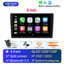 适用于Univers车载收音机的Android 14 双DIN Apple Carplay车载多媒体播放器 GPS Android Auto IPS屏幕 RDS DSP车载音响