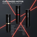 DM Wireless Tattoo Machine Kit 4.0MM Stroke 1500mAh High-Capacity Battery with 5ml Tattoo Pigments Cartridge Needles Ink Cup