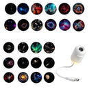 Mini Projector Night Light 2-in-1 Galaxy Star Projector Lamp Adjustable Brightness Home Car Atmosphere Light Kids Gift