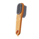 Multi-functional Long Handle Stain Removal Cleaning Brush For Shoes Double-Sided Home Cleaner Shoe Care Shoes Stain Dust Brushes