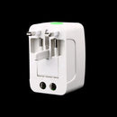 Universal Worldwide Adapter Electric Socket AU UK US EU Plug Adaptor Travel Wall Charger AC Power Option 2 USB Charging Port