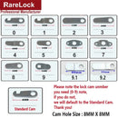 4 Size Drawer Cam Lock with 2 Keys for Mailbox File Cabinet Tool Box Locker Furniture Hardware Rarelock I
