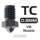 C Trianglelab Phaetus collaboration Tungsten Carbide Nozzle v6 Super Wear-Resistance DLC coating M6 thread for v6 hotend DDE blv