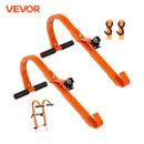 VEVOR 橙色/黑色梯子屋顶挂钩重型钢制梯子稳定器屋脊延伸橡胶握把T型杆 500磅