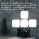 Ulanzi VL49 6W Mini Vlog LED Fill Light White 2000mAh 5500K Zoom Lighting Photographic Lighting Video Phone Selfie Fill Lamps