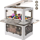 Storage box Folding Organizer With removable roller skates Transparent Storage Container Student Book Box Organizer Camping