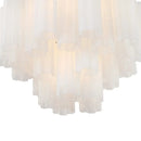 Amber Murano Glass Ceiling Chandelier Round for Dining Living Room Bedroom Modern Murano Glass Pendant Chandelier Light