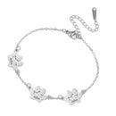 Cute Trendy Dog Cat Paw Custom Name Bracelet Women Stainless Steel Jewelry Multiple Names Personalized Pet Valentine's Day Gifts
