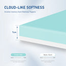 ROYGBIV Mattress Topper with H2/H3 Hardness Gel Topper for Comfort and Pressure Relief, bed Topper 7 cm Height, Versatile