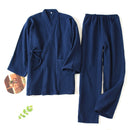 100% Pure Cotton V-Neck Kimono Loungewear Set