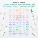 The Pastel Atlas | Ohuhu Honolulu 96-Colour Alcohol Marker Set with Dual Tips