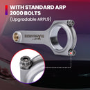 4340 Conrod Connecting Rods For Audi S3 A4 TT 1.8T VW Golf Pleuel Bielle EN24 Forged H-Beam for 1.8T 20mm pin TUV Rod Piston