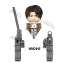 WM6165 WM6166 WM6148 Blocks Anime Bricks Dolls Action Toy Fig Building Blocks Erem Jaeger Armin Levi Mikasa Model Doll