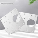 Hinge Repair Plate Resistant Stainless Steel Furniture Mounted Plate Cabinet Door Hinges Repair fixed plate Mount Tool