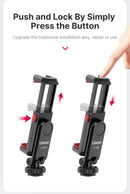 Ulanzi ST-06S Vertical Shooting Phone Mount Holder for DSLR Camera Monitor Mount Tripod Mount Clamp for Smartphone Vlog Shooting