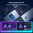 Junsun 7 9 10英寸通用CarPlay Android Auto车载收音机，适用于大众菲亚特雷诺日产现代GPS多媒体自动收音机立体声