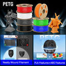 JAYO PLA PLA PLUS ABS PETG SILK Filament 1.75MM 10 Rolls / Set Refills Non-toxic PLA Meta 3D Printer Filament DIY Gift