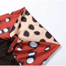 Polka Dots Print Detachable Scarf Sling Dress 2026 New Ladies Slim V-neck Spaghetti Strap Long Robes Women's Beach Dresses