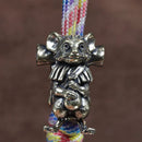 Rat Traveler Brass Knife Beads Animal Mouse EDC DIY Paracord Woven Bracelets Lanyard Pendants Accessories Outdoor Tool Hangings